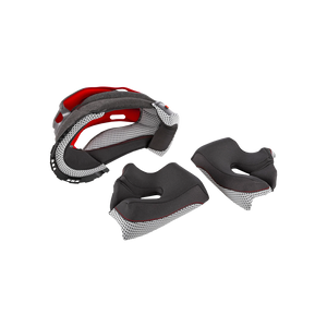 Oneal Sierra 2 Replacement Helmet Liner and Cheek Pad Kit - Grey / Red