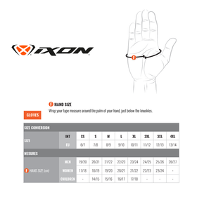 Ixon Pro Ragnar Waterproof Gloves - Black/Grey/Red