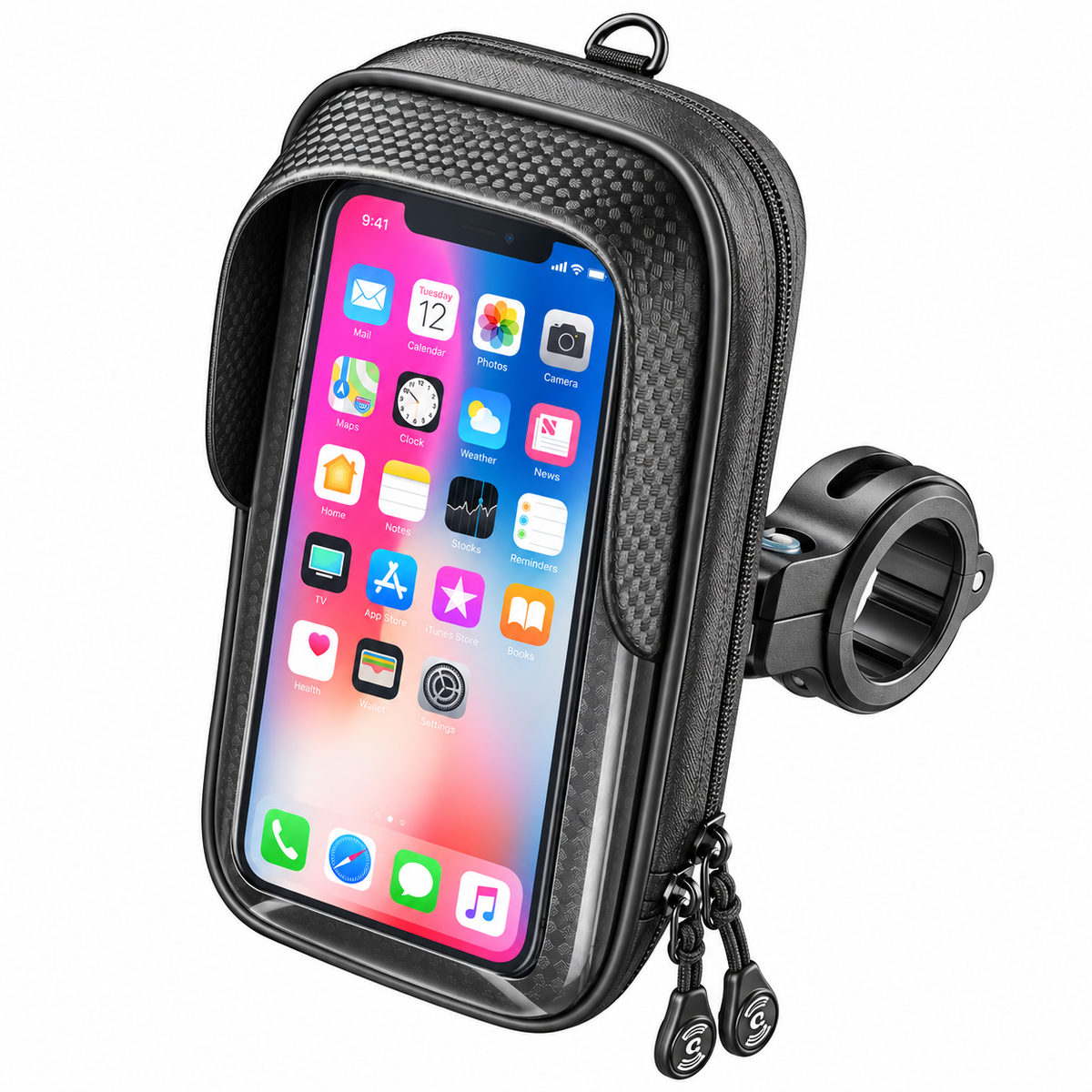 Interphone Master Pro Waterproof Universal Phone Holder with Visor - 6.5"