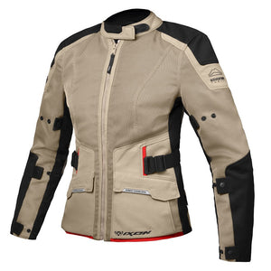 Ixon M-NJORD Ladies Vented Jacket - Sand / Black / Red