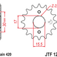 JT Steel Front Sprocket - JTF1256.14 - 420P - 14T