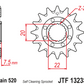 JT Steel Self Cleaning Front Sprocket - JTF1323.13SC - 520P - 13T