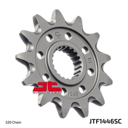 JT Steel Self Cleaning Front Sprocket - JTF1446.14SC - 520P - 14T