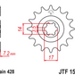 JT Steel Front Sprocket - JTF1501.14 - 428P - 14T