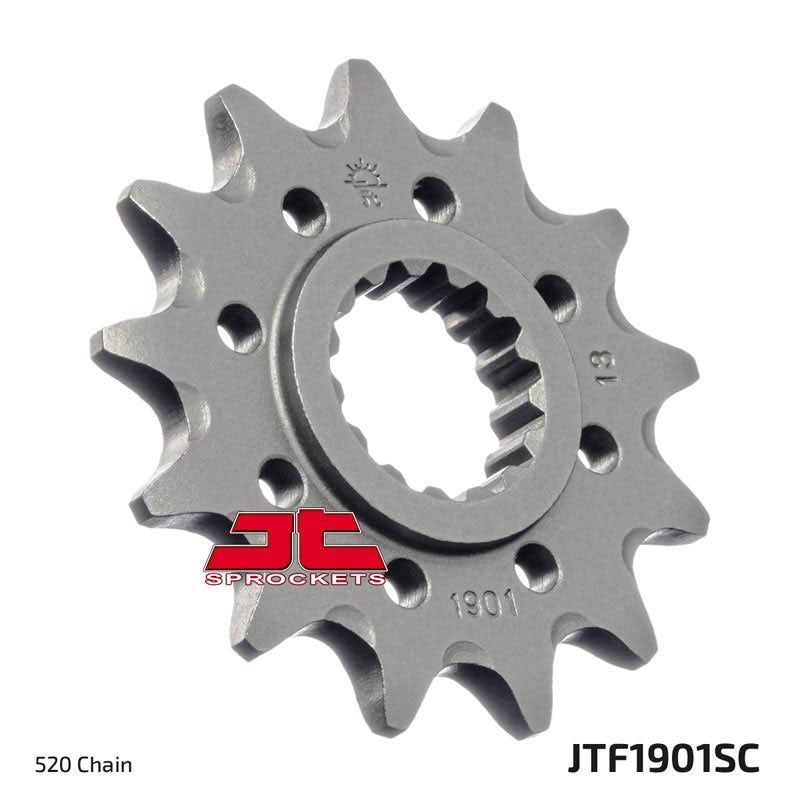 JT Steel Self Cleaning Front Sprocket - JTF1901.13SC - 520P - 13T