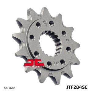 JT Steel Self Cleaning Front Sprocket - JTF284.14SC - 520P - 14T