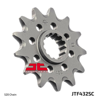 JT Steel Self Cleaning Front Sprocket - JTF432.13SC - 520P - 13T