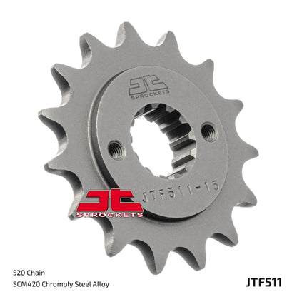 JT Steel Front Sprocket - JTF511.14 - 520P - 15T