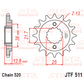 JT Steel Front Sprocket - JTF511.14 - 520P - 15T