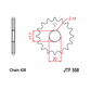 JT Steel Front Sprocket - JTF558.20 - 428P - 20T