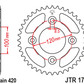 JT Steel Rear Sprocket - JTR1798.47 - 420P - 47T