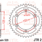 JT Twinstar Rear Sprocket - Grey - JTR210.50 - 520P - 50T