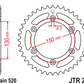 JT Steel Self Cleaning Rear Sprocket - JTR251.48SC - 520P - 48T