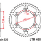 JT Steel Self Cleaning Rear Sprocket - JTR460.49SC - 520P - 49T