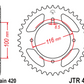 JT Steel Rear Sprocket - JTR461.54 - 420P - 54T