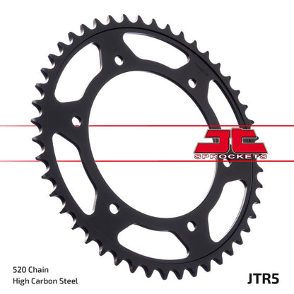 JT Steel Rear Sprocket - JTR5.47 - 520P - 47T