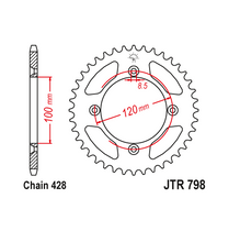 Load image into Gallery viewer, JT Rear Sprocket - Yamaha YZ85 - 47T - 428P - Steel