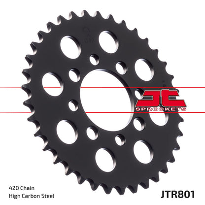 JT Steel Rear Sprocket - JTR801.38 - 420P - 38T