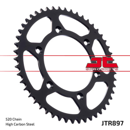 JT Steel Rear Sprocket - JTR897.45 - 520P - 45T