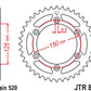 JT Steel Rear Sprocket - JTR897.45 - 520P - 45T