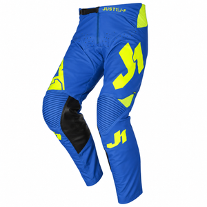 JUST1 J-Flex 34' Adult MX Pants - Aria Blue / Yellow