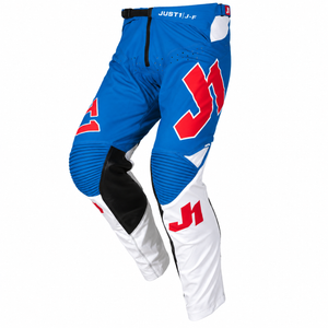 JUST1 J-Flex 40' Adult MX Pants -  Adrenaline Red White Blue