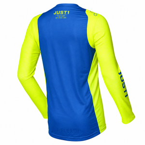 JUST1 J-Flex Adult Large MX Jersey - Aria Blue Yellow