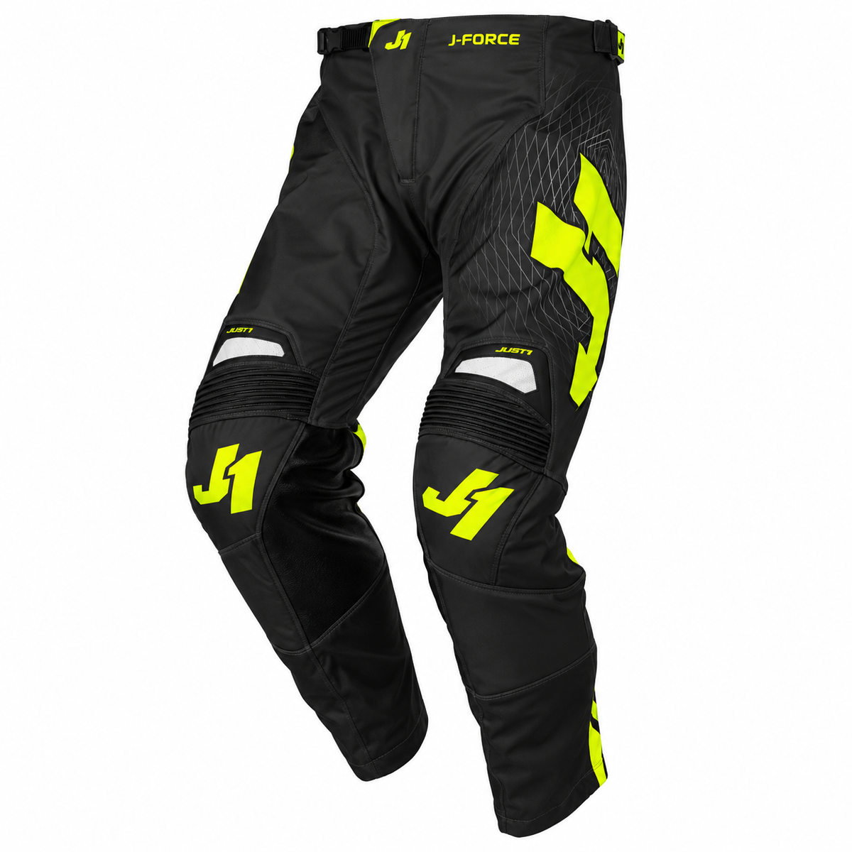JUST1 J-Force 32' Adult MX Pants - Lighthouse Grey Yellow
