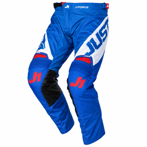 JUST1 J-Force 36' Adult MX Pants - Vertigo Blue Red White