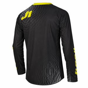 JUST1 J-Force Adult Medium MX Jersey - Lighthouse Grey Yellow