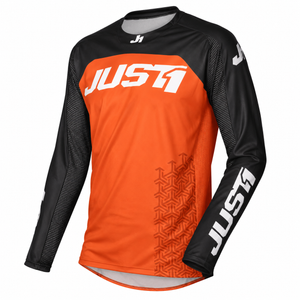 JUST1 J-Force Adult X-Small MX Jersey - Terra Black Orange