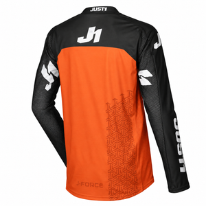 JUST1 J-Force Adult X-Small MX Jersey - Terra Black Orange