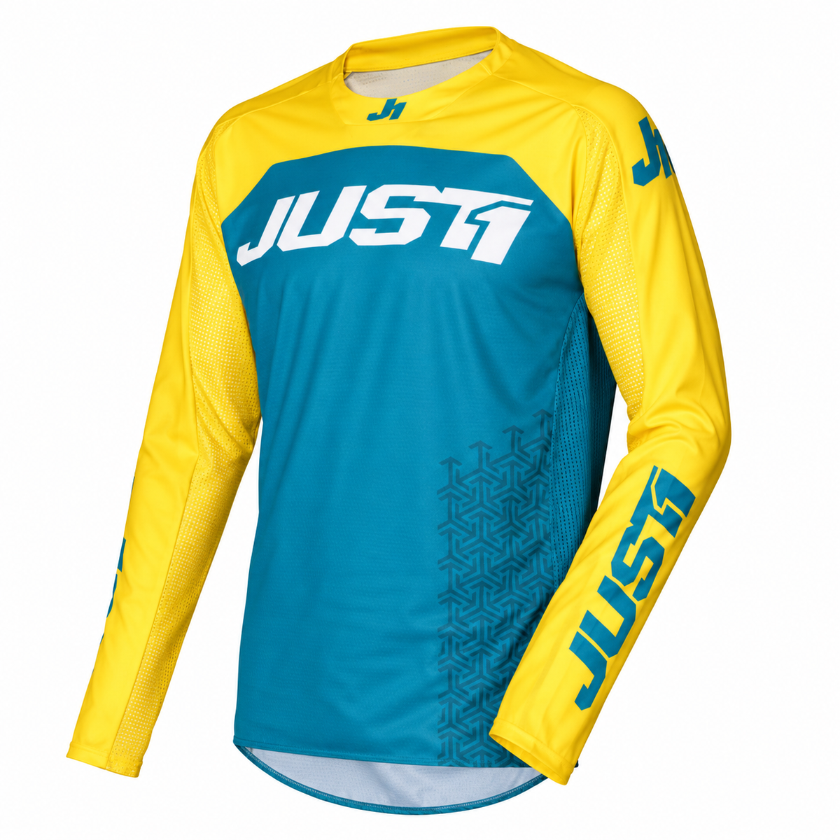 JUST1 J-Force Adult 2XL MX Jersey - Terra Blue Yellow