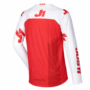 JUST1 J-Force Adult Medium MX Jersey - Terra Red White