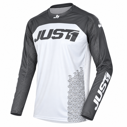 JUST1 J-Force Adult Large MX Jersey - Terra White Grey