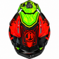 JUST1 J12 Adult MEDIUM Carbon MX Helmet - Dominator Lime Red
