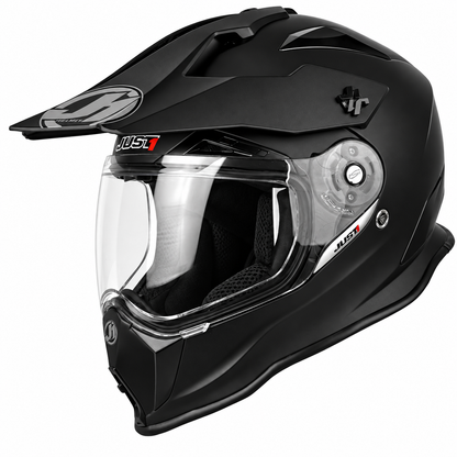 JUST1 J14 Large Carbon Adventure Helmet - Matte Black