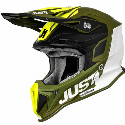 JUST1 J18 Adult MX Helmet - MIPS - Pulsar Army Green