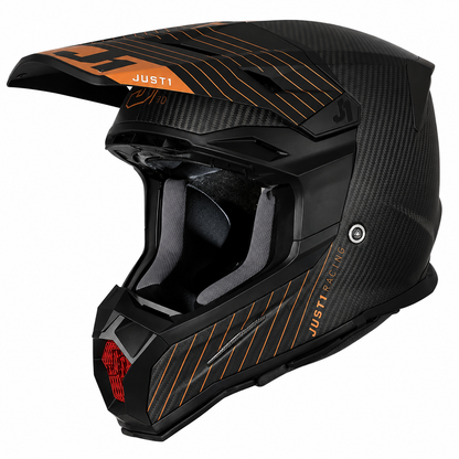 JUST1 J22 Adult Carbon MX Helmet - 10TH Bronze Black