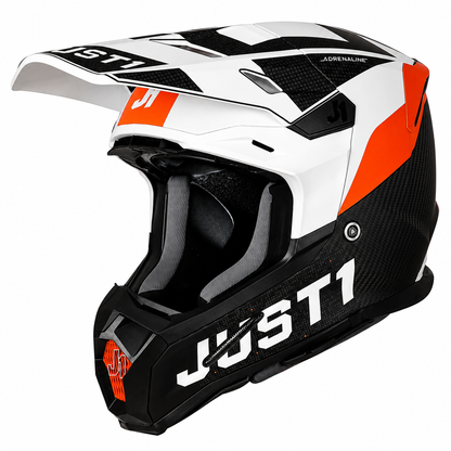 JUST1 J22 Adult Carbon MX Helmet - Adrenaline Orange