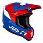 JUST1 J22 Adult Carbon MX Helmet - Adrenaline Red Blue