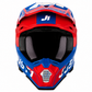 JUST1 J22 Adult Carbon MX Helmet - Adrenaline Red Blue