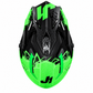 JUST1 J38 Adult LARGE MX Helmet Mask - Fluro Green / Titanium / Black