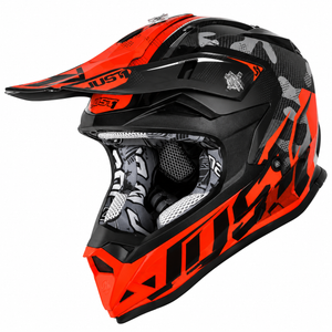 Just1 J32 Youth Small MX Helmet - Swat Camo Orange