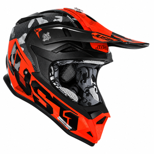 Just1 J32 Youth Small MX Helmet - Swat Camo Orange