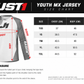 JUST1 J-Flex Youth Large MX Jersey - Aria Green Black