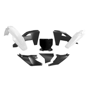 PLASTICS KIT RTECH 6 PIECE BLACK WHITE HUSQVARNA FC FX TC TX