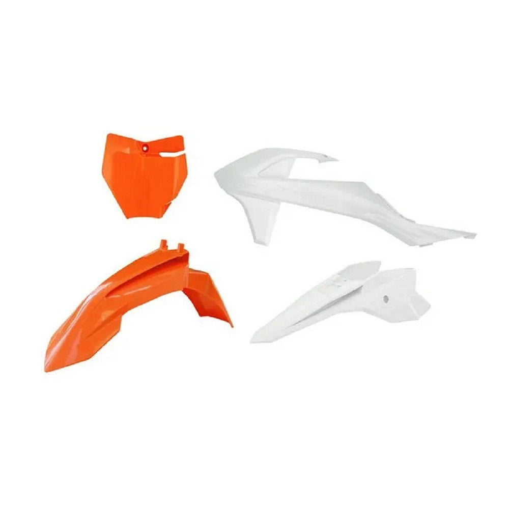 Rtech Plastic Kit - KTM 50SX 16-24 SX-E 20-24 - Orange/White