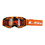 LS2 Aura Goggle - Orange with Clear Lens