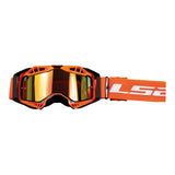 LS2 Aura Pro Goggle - Orange with Iridium Lens